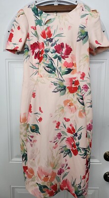 Calvin Klein Women's Pink Floral Dress Size 6 | eBay