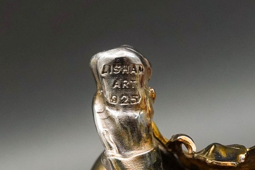 Lisham Art Israel Set di 3 pere melograno argento sterling .925 - Foto 4 di 7