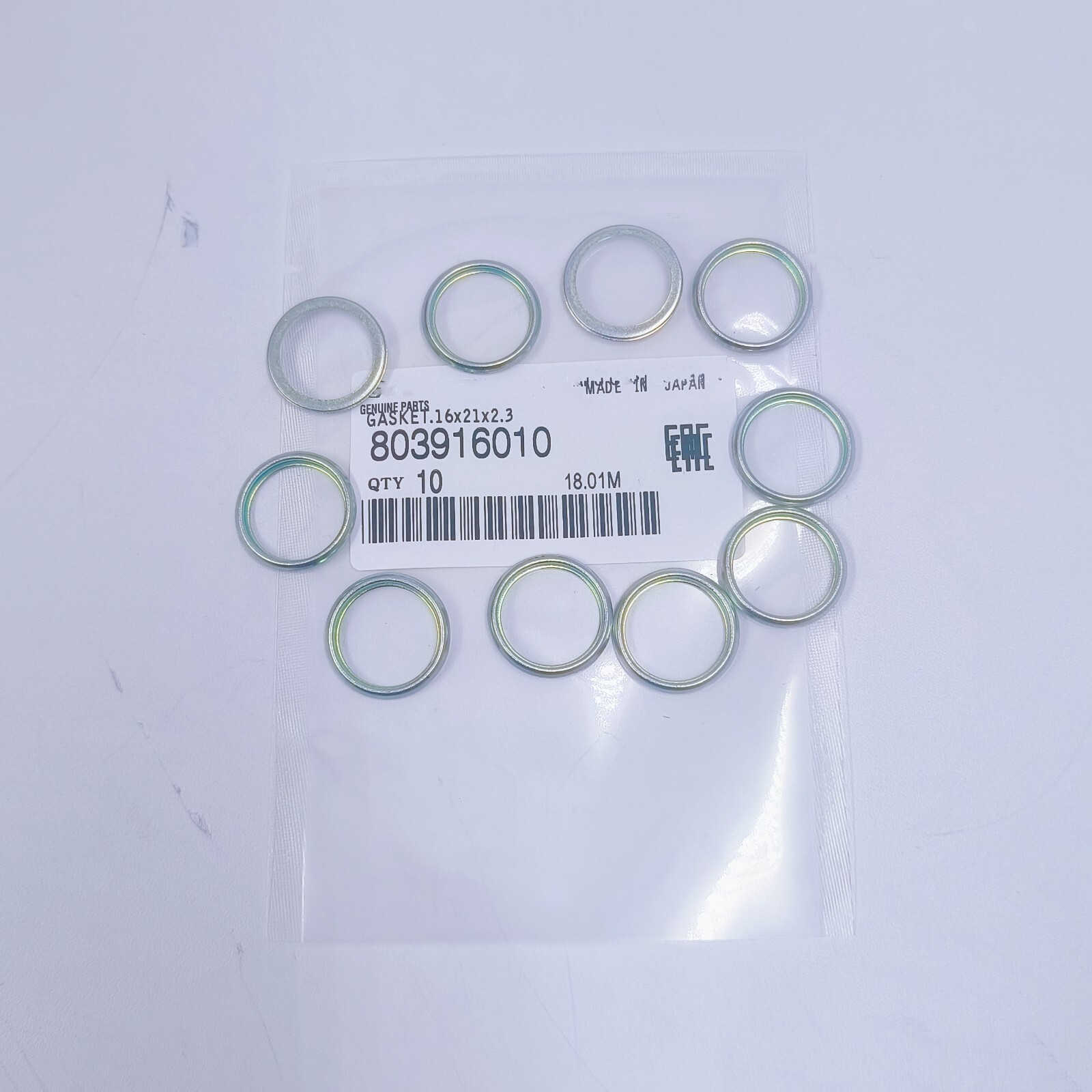 FOR 2011-2021 Forester 10× Oil Pan Crush Washers 16mm 803916010 Genuine Plug