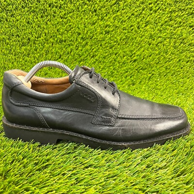 Ecco Seattle Apron Toe Mens Size Black Casual Classic Dress