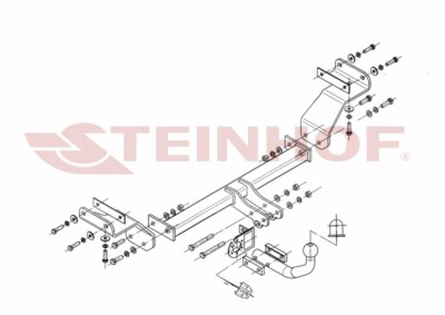 Attelage Rigide Fixe + Faisceau 7 Broches Pour Kia Ceed SW Break (2009-2012) – Marque Steinhof