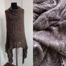 Cape Poncho Fratelli Talli Firenze Italy Mohair/ silk /wool