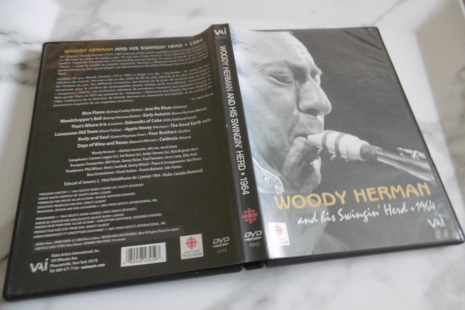 WOODY HERMAN AND HIS SWINGIN' HERD 2.1.1964 TV NTSC 0 WINE & ROSES BLUE FLAME