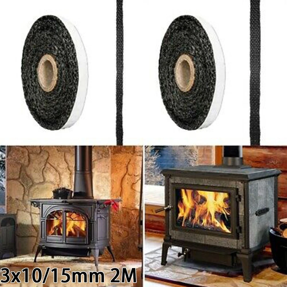 Oven Door Self Adhesive Glass Seal Stove Boilers Chimney Door Fiberglass |  eBay