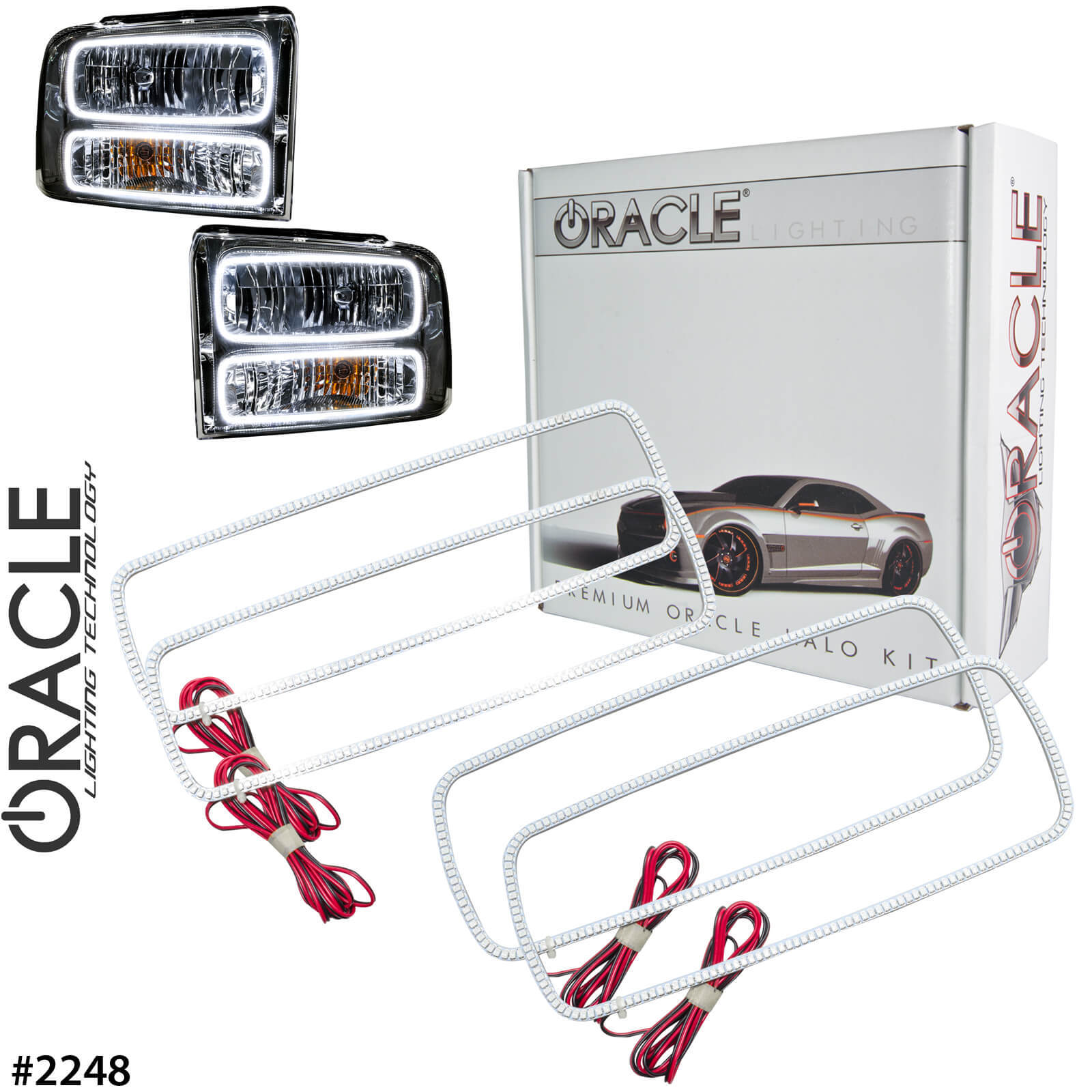 ORACLE Halo Rings Kit for Headlights for 05-07 Ford F250 Excursion *All