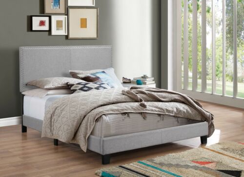 Bed Frame With Headboard California King Size Upholstered Wooden Low Profile Bed Frame With Headboard California, Bed Frame California King Size