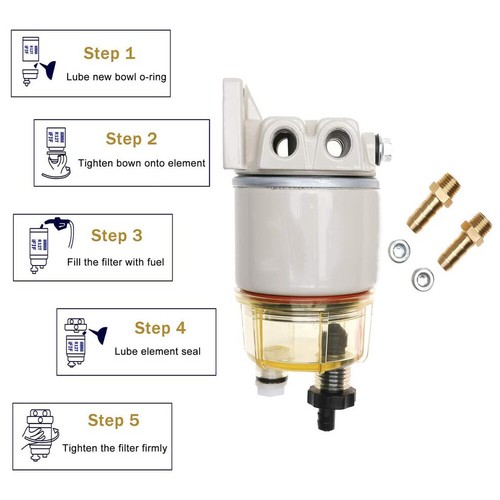 6pcs R12T Water Separator For Marine Spin-on 120AT Diesel Fuel Filter - Picture 8 of 11