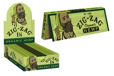 Zig-Zag Green Organic 1 1/4 1.25 - Box 24 PACKS -  Rolling Papers