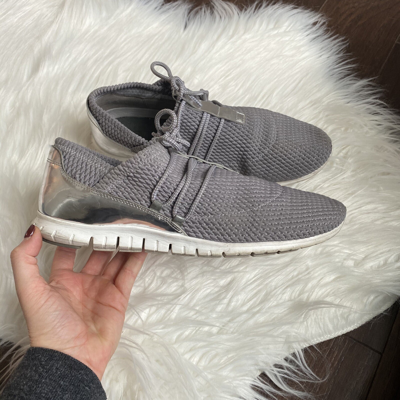 Cole Haan Zerogrand Quilted Ironstone Argento Gray Me… Gem