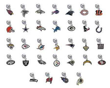 PICK YOUR TEAM Football Universal European Slide on Charm Bead Bracelet Necklace