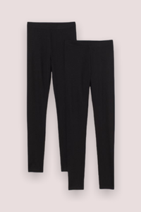 ladies black leggings size 12