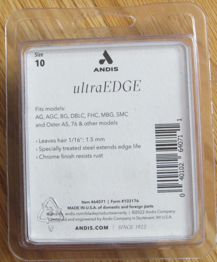 Andis UltraEdge Detachable Clipper Blade Size 10