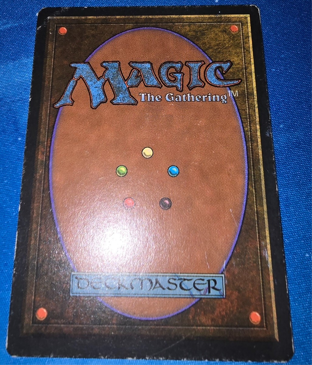 ALTERED 1X Volcanic Island magic the gathering hand painted Real