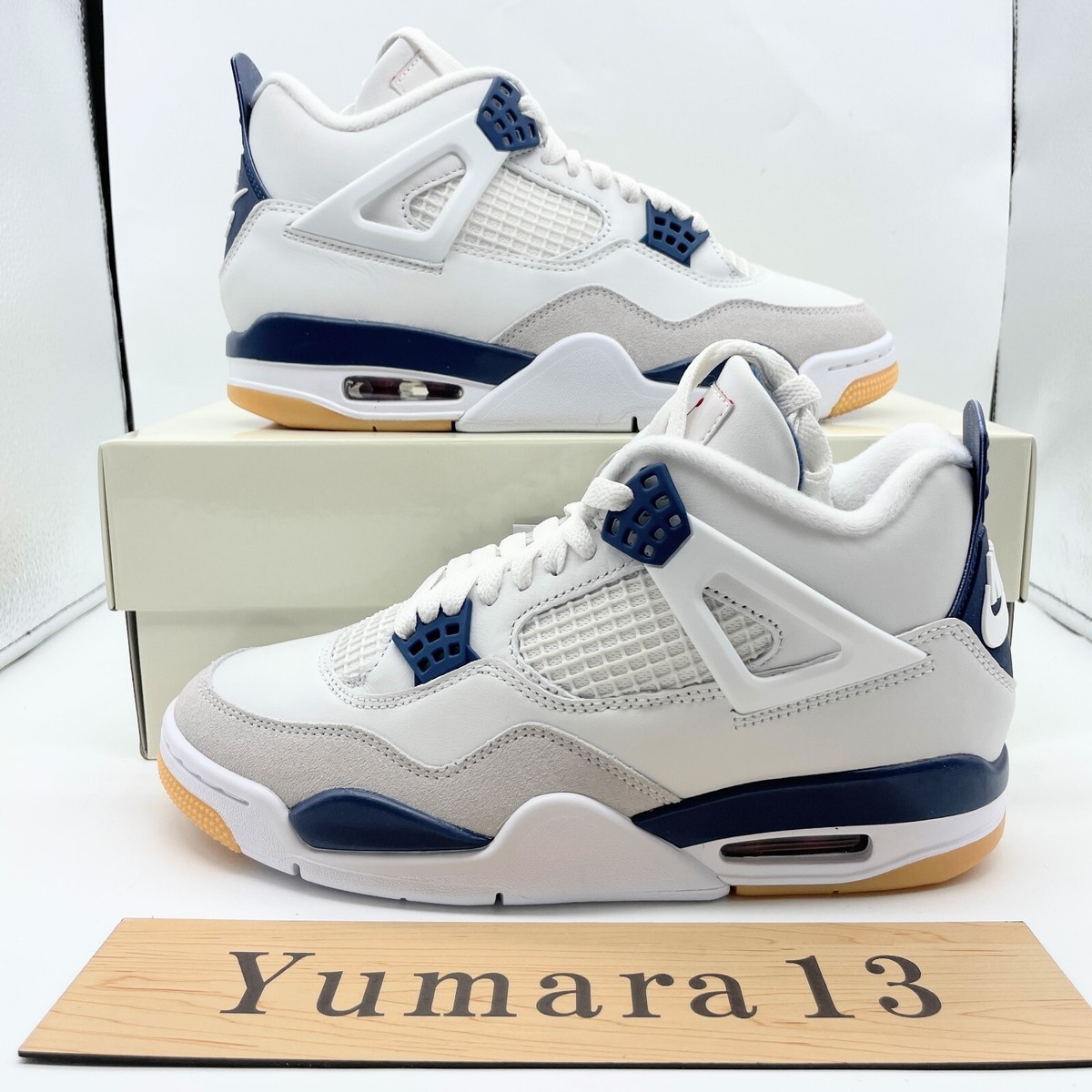 Nike SB Air Jordan 4 "Summit White/Navy 新品28cm Nike SB x Air Jordan 4 Retro SP “Summit White/Navy” [Release Date