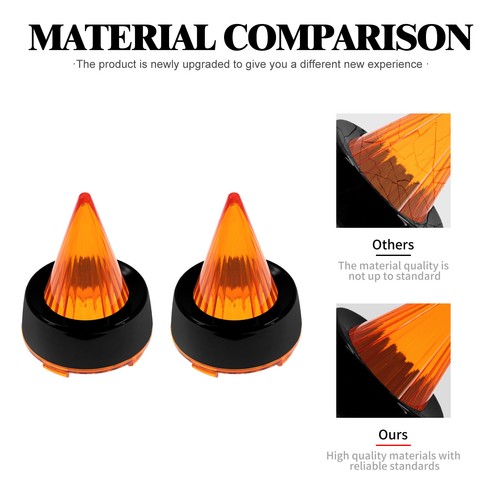 Black Bullet Turn Signal Light Amber Lens Cover Bezels For Harley Dyna Sportster - Picture 7 of 12