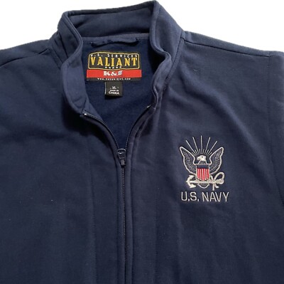 *K&S Unique U.S SERVICES VALIANT NAVY VEST Mens XLBlue RN 98322- F