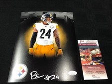 BENNY SNELL JR. PITTSBURGH STEELERS SIGNED 8X10 PHOTO JSA WITNESS COA KENTUCKY
