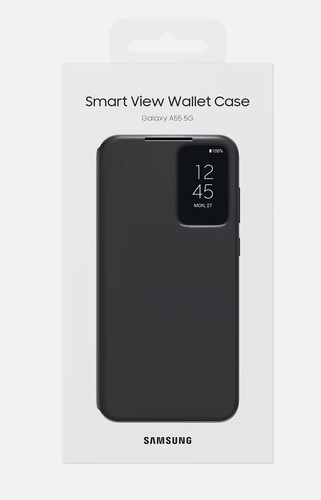 Genuine Official Samsung Galaxy A55 5G Smart View Wallet Case BLACK - New - Picture 9 of 9