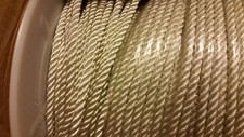 Nylon Rope 3/8" x 1000' White or Black Premium Heavy Duty Twisted
