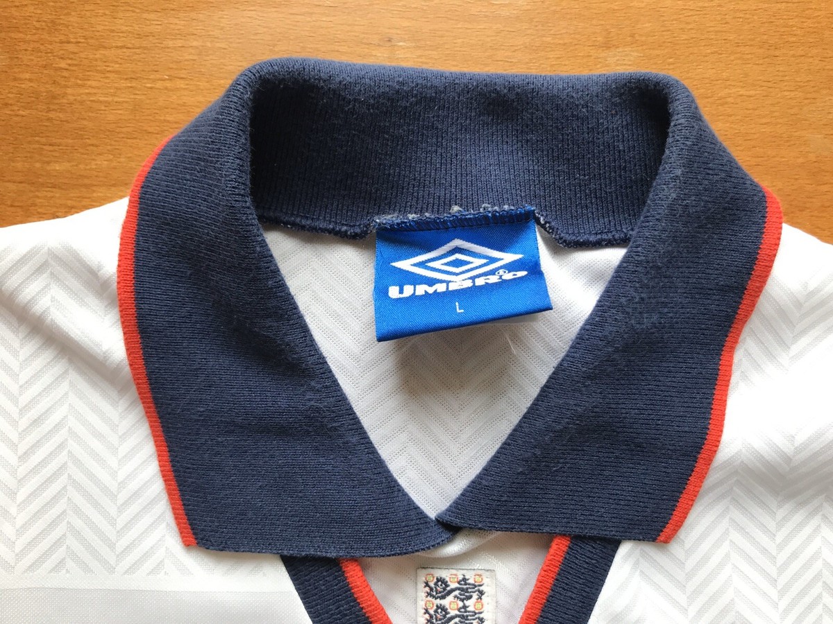ENGLAND 1993 1995 HOME FOOTBALL SHIRT SOCCER JERSEY UMBRO ENGLAND 1993 1995 HOME FOOTBALL SHIRT SOCCER JERSEY UMBRO