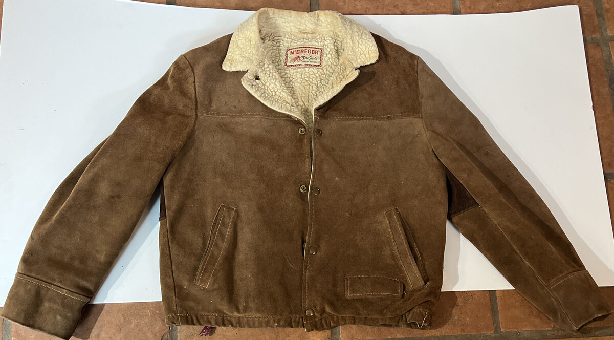 Vintage McGregor Suede Jacket Sherpa Lining 1950s~Awesome Vintage McGregor Suede Jacket Sherpa Lining 1950s~Awesome