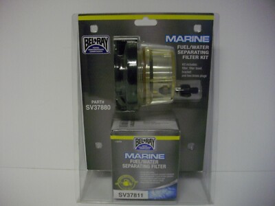 BEL-RAY SV37880 Fuel Water Separator 10 Micron filter outboard sterndrive