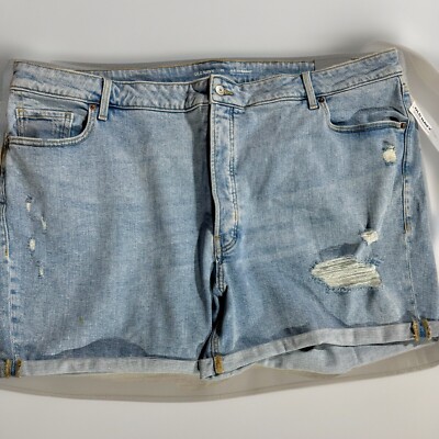 Old Navy Womens OG, Jean Shorts SZ 26 Denim Rolled Cuff Cut Offs 5 Pocket