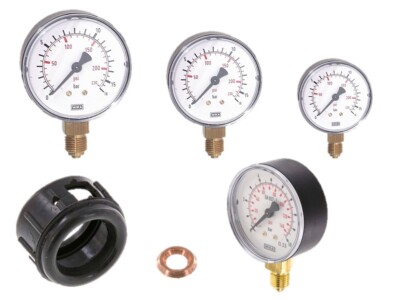 Manometer Wasser Druckluft senkrecht Pneumatik Durchmesser 40 50 63  Druckmesser
