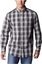 Columbia Men's Rapid Rivers II Long Sleeve Shirt Size Small Gray New