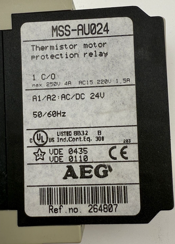 AEG MSS-AU024 THERMISTOR MOTOR PORTECTION RELAY - Picture 5 of 6