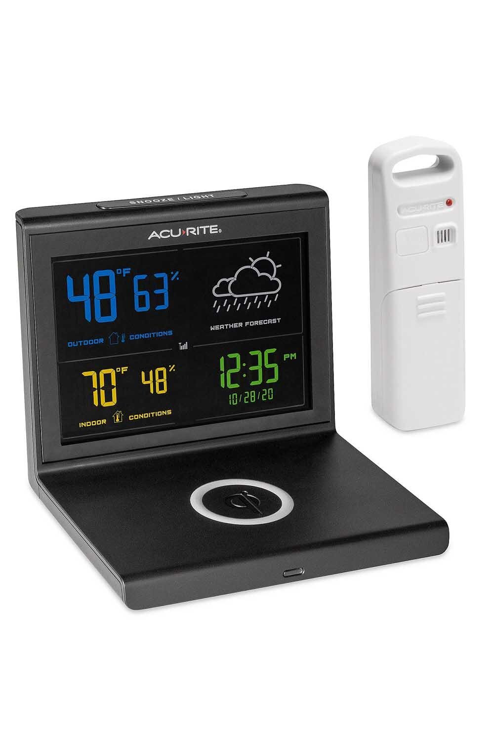W/ Wireless Charging Pad & Alarm Clock
