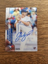 2020 Topps Chrome Jacob Waguespack Rookie Auto RC #RA-JW Toronto Blue Jays CAW