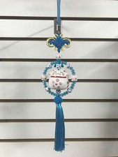 Kawaii Maneki Lucky Cat Long Tassel Japanese Style Car Pendant Home Decor