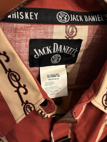 Vintage Jack Daniel’s Western Shirt JD New w/ Tags XL C-Large Rare - Picture 11 of 11