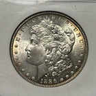 (1) Gorgeously Toned Antique 1886-P Morgan Silver Dollar NGC MS65