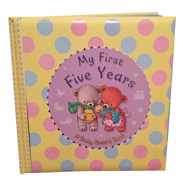 My First Five Years Baby Record Diary Book Ideal Present Keepsake Gift