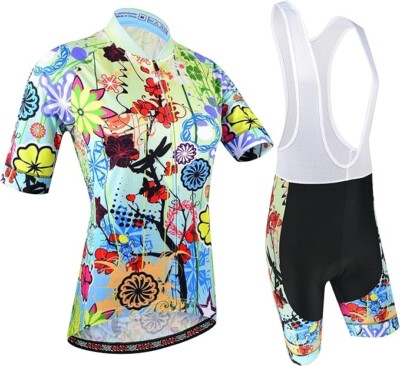 BXIO Radtrikot und Trägerhose Set mit Doppellycra, Flachnähten