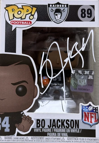 Bo Jackson Signed Autographed Raiders Funko POP Figure 89 JSA Authentic White