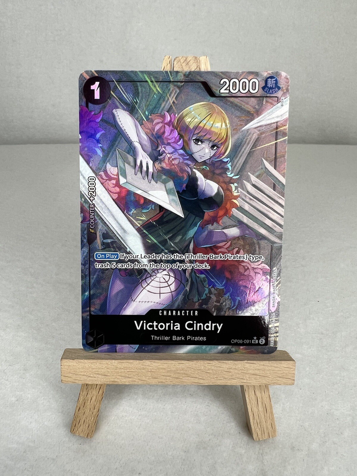 One Piece Victoria Cindry (Full Art) (OP06-091/326) Premium Booster NM FOIL