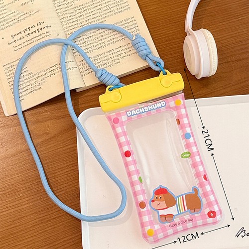 Cute Cartoon Waterproof Phone Pouch Anti Sinking Air Waterproof Phone Bags - 第 16/18 張圖片