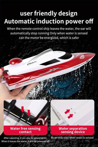 RC High Speed 35km/h Racing Boat, Sealed Waterproof,Can Drag net Huge size ship - Picture 30 of 31