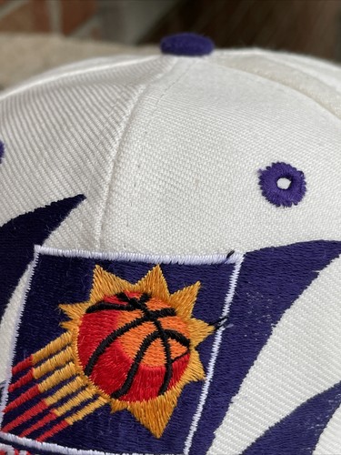 Logo Athletic NBA Phoenix Suns SharkTooth SnapBack HAT, CAP 90s Used Condition - Picture 10 of 19
