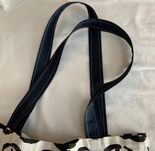 NEW Handmade 100% Cotton Shopping Shoulder Tote Bag 17" X 18" PEACE Pattern - Picture 4 of 12