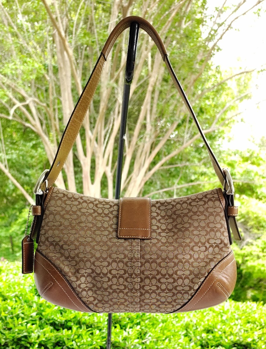 Coach 6818 SMALL Vintage Soho British Tan Leather & Signature C