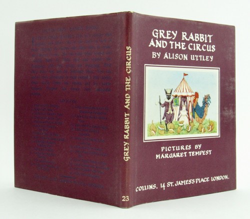 GREY RABBIT AND THE CIRCUS Alison Uttley & Margaret Tempest 1969 3rd HBDJ VGC L1 - Imagen 2 de 5