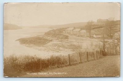 POSTKARTE HELFORD PASSAGE BEI FALMOUTH RPPC - 1920 ECHTFOTOGRAFIE