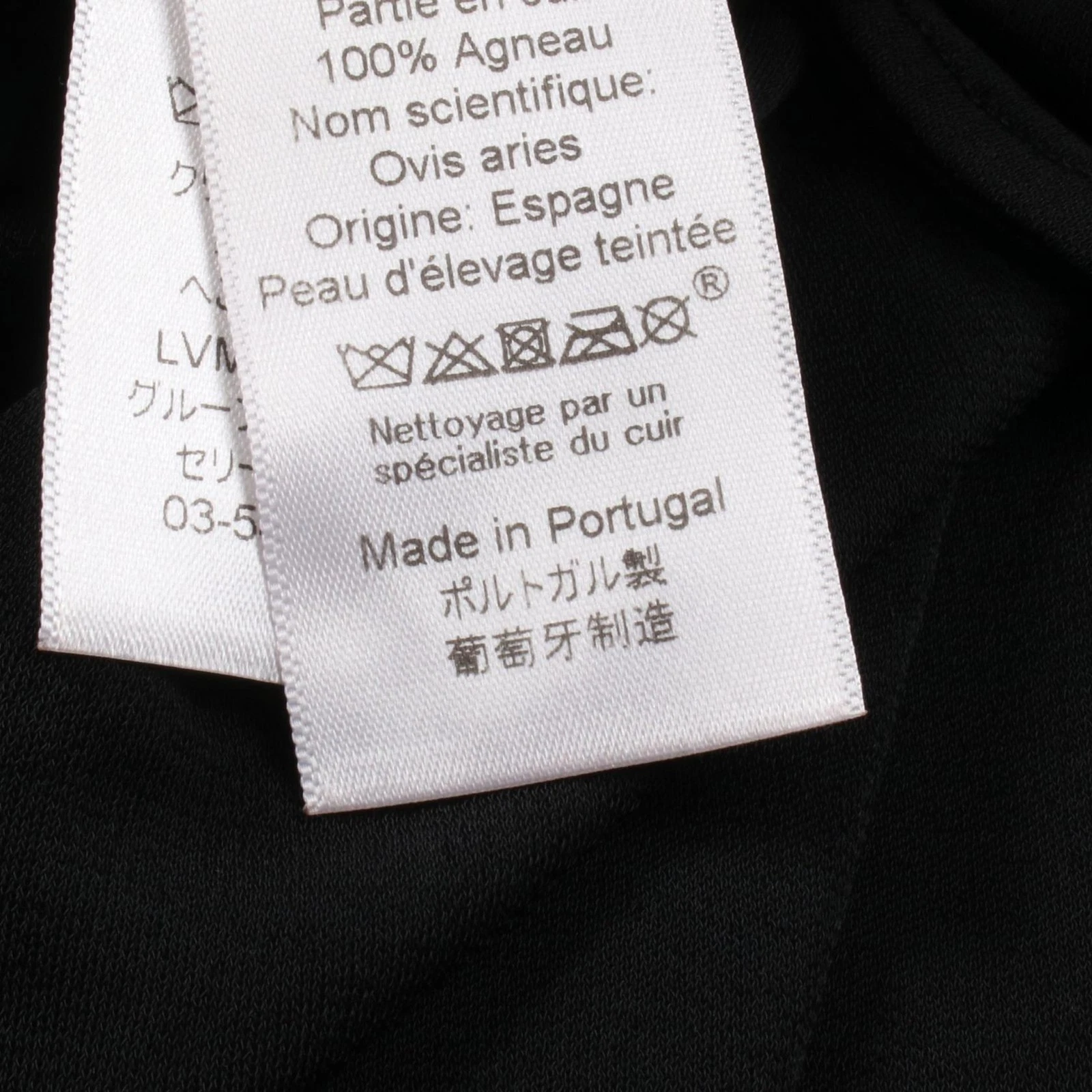 Abito CELINE scollo borchie 26Z23 232A poliestere pelle di agnello nero #38 usato