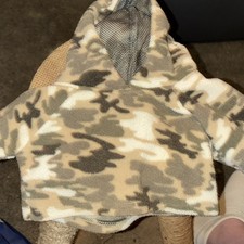 Build-A-Bear Workshop Camo Hooded Hoodie Bear Clothing Polyester 1pc