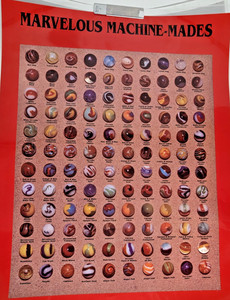 Marvelous Machine-Mades Marble Poster LAMINATED 18"x24" Castle Peterson Vintage