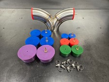 Silicone Purge Plug Kit 1.25 to 3 inch for Tig Welding Stainless Manifold Header